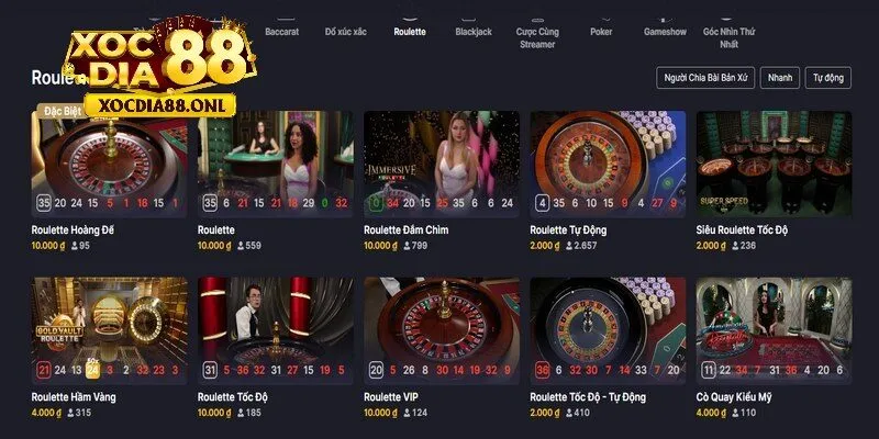 Live casino đẳng cấp bàn cược chuyên nghiệp