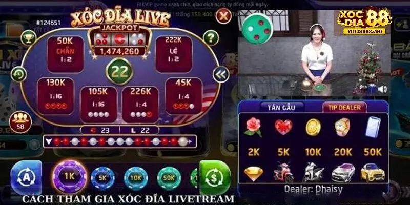 Hướng dẫn tân thủ cách tham gia game xóc đĩa livestream